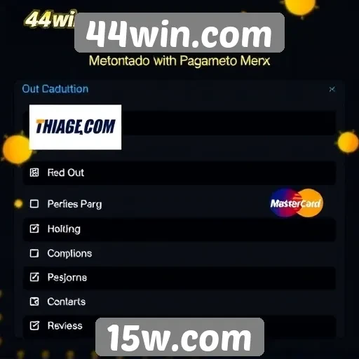 Métodos de pagamento aceitos no 44win.com
